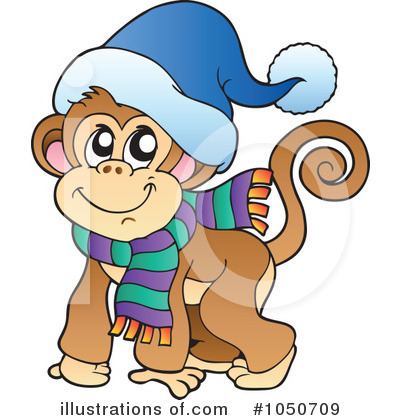 Royalty-Free (RF) Monkey Clipart Illustration by visekart - Stock Sample #1050709