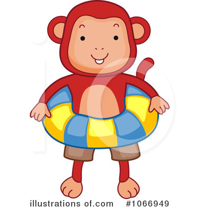 Royalty-Free (RF) Monkey Clipart Illustration by BNP Design Studio - Stock Sample #1066949