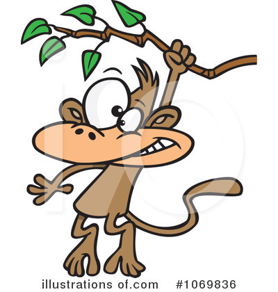 Royalty-Free (RF) Monkey Clipart Illustration by toonaday - Stock Sample #1069836