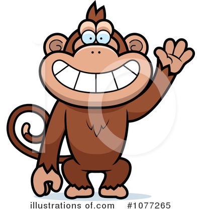 Royalty-Free (RF) Monkey Clipart Illustration by Cory Thoman - Stock Sample #1077265
