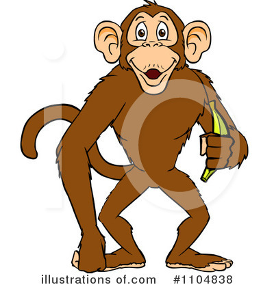 Monkey Clipart #1104838 by Cartoon Solutions