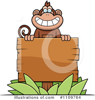 Royalty-Free (RF) Monkey Clipart Illustration by Cory Thoman - Stock Sample #1109764