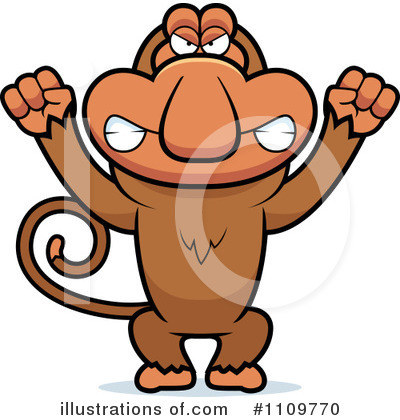 Royalty-Free (RF) Monkey Clipart Illustration by Cory Thoman - Stock Sample #1109770