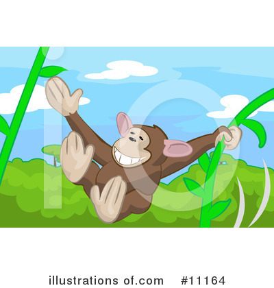 Monkey Clipart #11164 by AtStockIllustration
