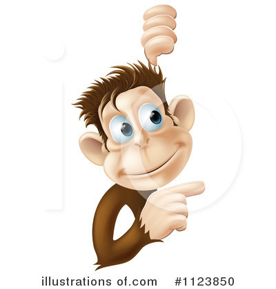 Royalty-Free (RF) Monkey Clipart Illustration by AtStockIllustration - Stock Sample #1123850