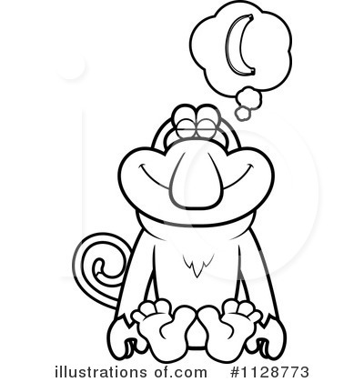 Royalty-Free (RF) Monkey Clipart Illustration by Cory Thoman - Stock Sample #1128773