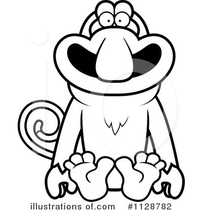 Royalty-Free (RF) Monkey Clipart Illustration by Cory Thoman - Stock Sample #1128782
