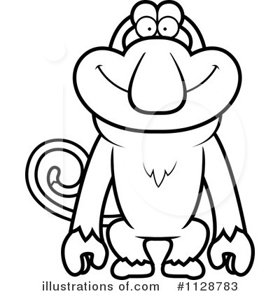 Royalty-Free (RF) Monkey Clipart Illustration by Cory Thoman - Stock Sample #1128783