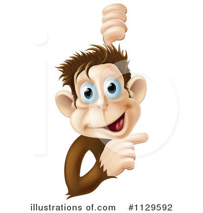 Royalty-Free (RF) Monkey Clipart Illustration by AtStockIllustration - Stock Sample #1129592