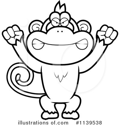 Royalty-Free (RF) Monkey Clipart Illustration by Cory Thoman - Stock Sample #1139538