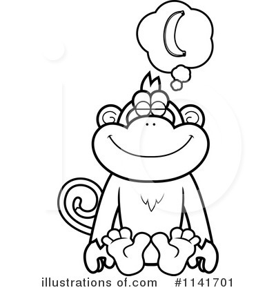 Royalty-Free (RF) Monkey Clipart Illustration by Cory Thoman - Stock Sample #1141701