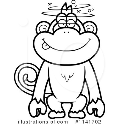 Royalty-Free (RF) Monkey Clipart Illustration by Cory Thoman - Stock Sample #1141702