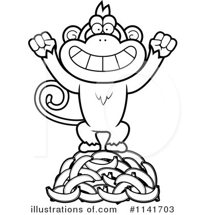 Royalty-Free (RF) Monkey Clipart Illustration by Cory Thoman - Stock Sample #1141703