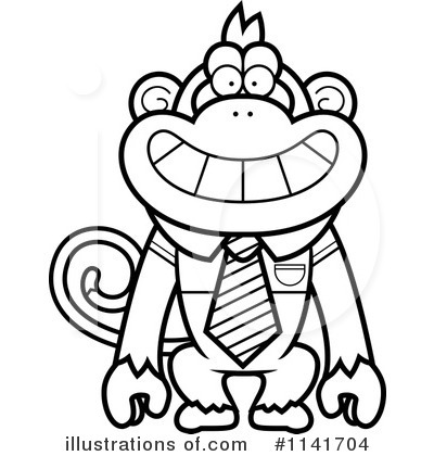 Royalty-Free (RF) Monkey Clipart Illustration by Cory Thoman - Stock Sample #1141704