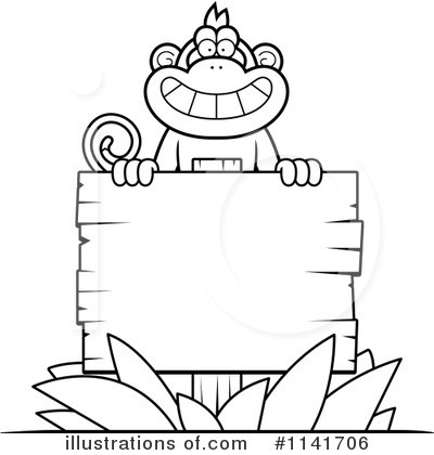 Royalty-Free (RF) Monkey Clipart Illustration by Cory Thoman - Stock Sample #1141706