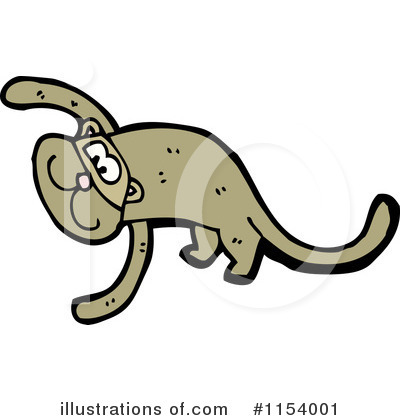 Royalty-Free (RF) Monkey Clipart Illustration by lineartestpilot - Stock Sample #1154001