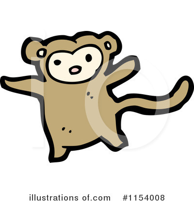 Royalty-Free (RF) Monkey Clipart Illustration by lineartestpilot - Stock Sample #1154008