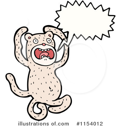 Royalty-Free (RF) Monkey Clipart Illustration by lineartestpilot - Stock Sample #1154012