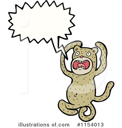 Royalty-Free (RF) Monkey Clipart Illustration by lineartestpilot - Stock Sample #1154013