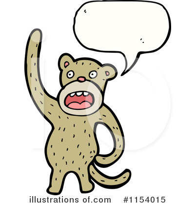 Royalty-Free (RF) Monkey Clipart Illustration by lineartestpilot - Stock Sample #1154015