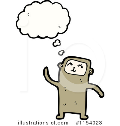 Royalty-Free (RF) Monkey Clipart Illustration by lineartestpilot - Stock Sample #1154023