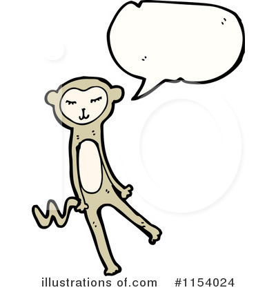 Royalty-Free (RF) Monkey Clipart Illustration by lineartestpilot - Stock Sample #1154024