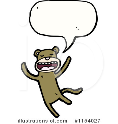 Royalty-Free (RF) Monkey Clipart Illustration by lineartestpilot - Stock Sample #1154027