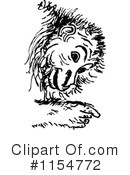 Monkey Clipart #1154772 by Prawny Vintage