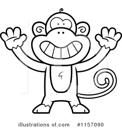Royalty-Free (RF) Monkey Clipart Illustration by Cory Thoman - Stock Sample #1157090