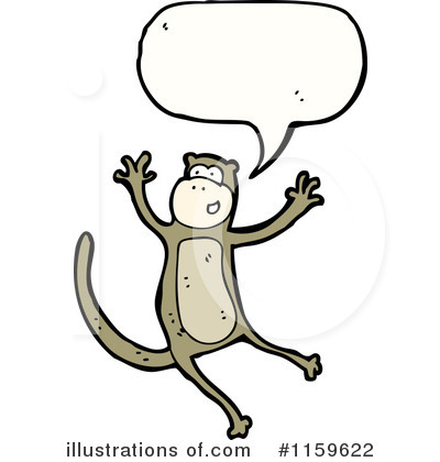 Royalty-Free (RF) Monkey Clipart Illustration by lineartestpilot - Stock Sample #1159622