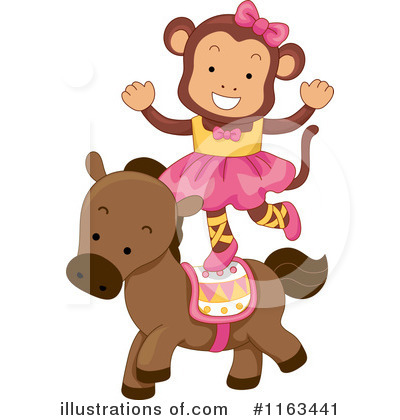 Royalty-Free (RF) Monkey Clipart Illustration by BNP Design Studio - Stock Sample #1163441