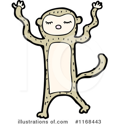 Royalty-Free (RF) Monkey Clipart Illustration by lineartestpilot - Stock Sample #1168443