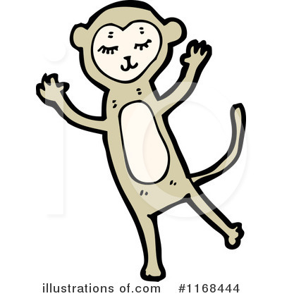 Royalty-Free (RF) Monkey Clipart Illustration by lineartestpilot - Stock Sample #1168444
