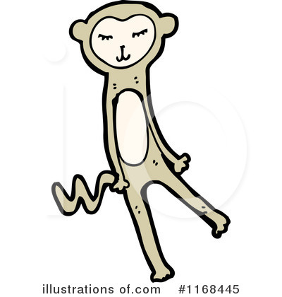 Royalty-Free (RF) Monkey Clipart Illustration by lineartestpilot - Stock Sample #1168445