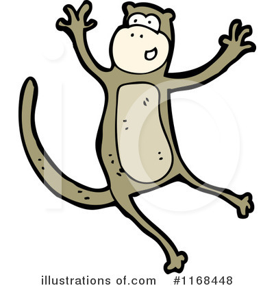 Royalty-Free (RF) Monkey Clipart Illustration by lineartestpilot - Stock Sample #1168448