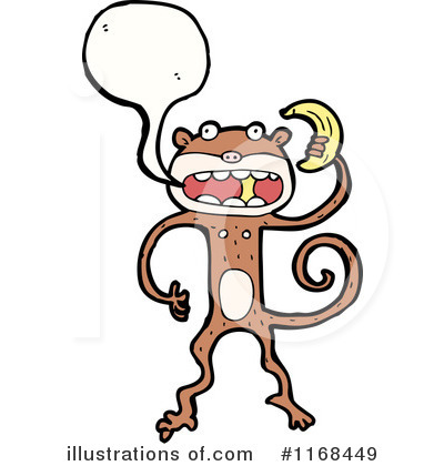 Royalty-Free (RF) Monkey Clipart Illustration by lineartestpilot - Stock Sample #1168449