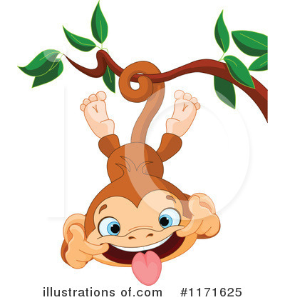 Monkey Clipart #1171625 by Pushkin