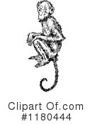 Monkey Clipart #1180444 by Prawny Vintage