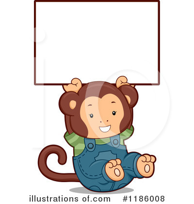 Royalty-Free (RF) Monkey Clipart Illustration by BNP Design Studio - Stock Sample #1186008