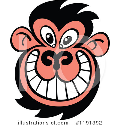 Monkey Clipart #1191392 by Zooco