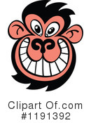 Monkey Clipart #1191392 by Zooco