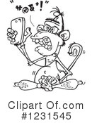Monkey Clipart #1231545 by Dennis Holmes Designs