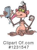 Monkey Clipart #1231547 by Dennis Holmes Designs