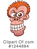 Monkey Clipart #1244884 by Zooco