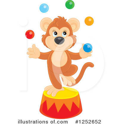 Royalty-Free (RF) Monkey Clipart Illustration by Alex Bannykh - Stock Sample #1252652