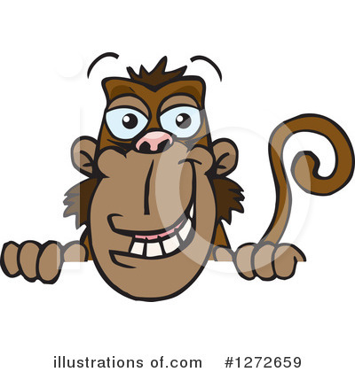 Royalty-Free (RF) Monkey Clipart Illustration by Dennis Holmes Designs - Stock Sample #1272659