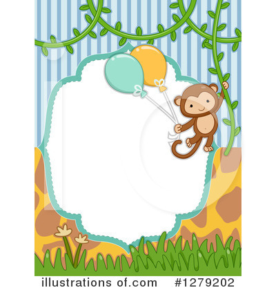 Royalty-Free (RF) Monkey Clipart Illustration by BNP Design Studio - Stock Sample #1279202