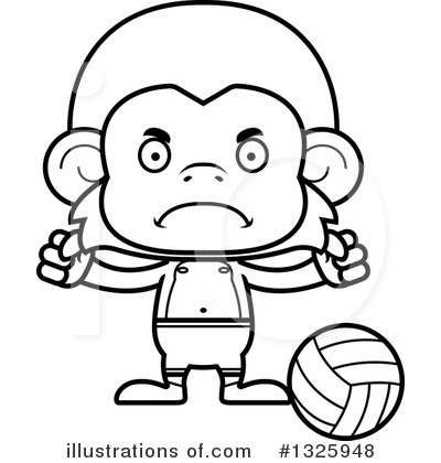 Royalty-Free (RF) Monkey Clipart Illustration by Cory Thoman - Stock Sample #1325948
