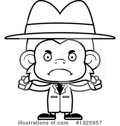 Royalty-Free (RF) Monkey Clipart Illustration by Cory Thoman - Stock Sample #1325957