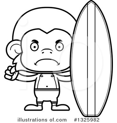 Royalty-Free (RF) Monkey Clipart Illustration by Cory Thoman - Stock Sample #1325982